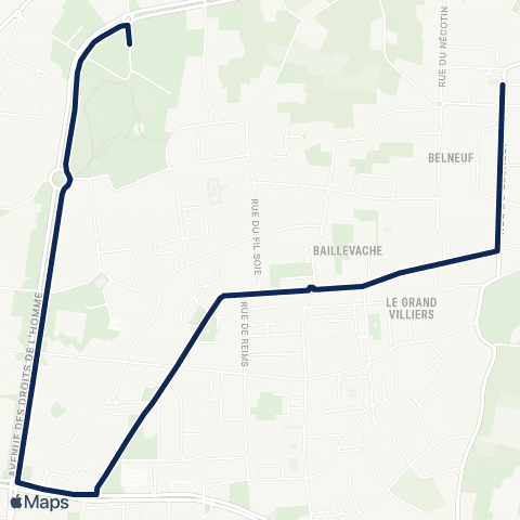 Tao Belneuf-Collège Orléans Nord-Est map