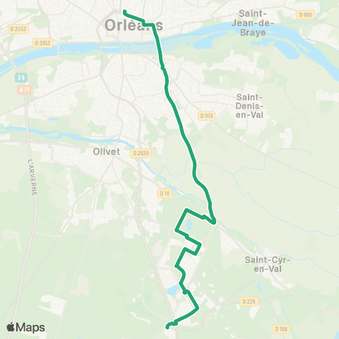 Tao Gare Orléans - Petite Mérie map