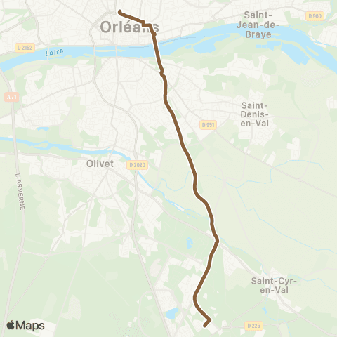 Tao Gare Orléans - ESAT Rodin map