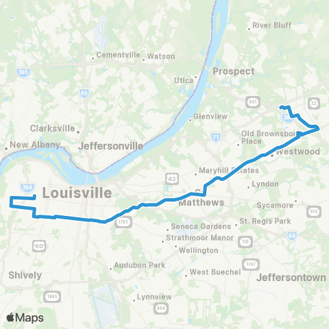 TARC Oak - Westport map