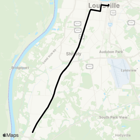TARC Dixie Rapid map