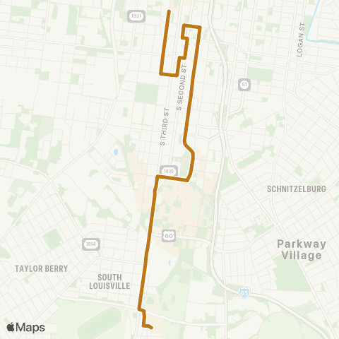 TARC Old Louisville Shopper map