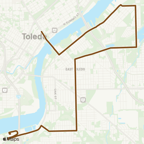 TARTA Hollywood Casino via Front / E Broadway map