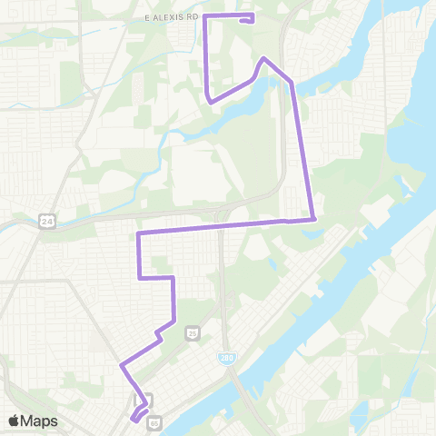 TARTA Meijer Alexis via Manhattan map