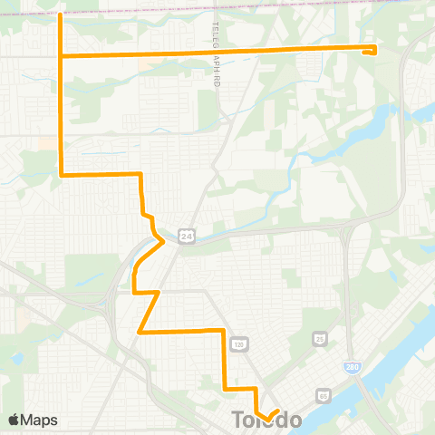 TARTA Meijer Alexis via Franklin / Alexis map