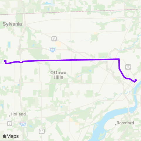 TARTA Meijer Central via Central / Collingwood map
