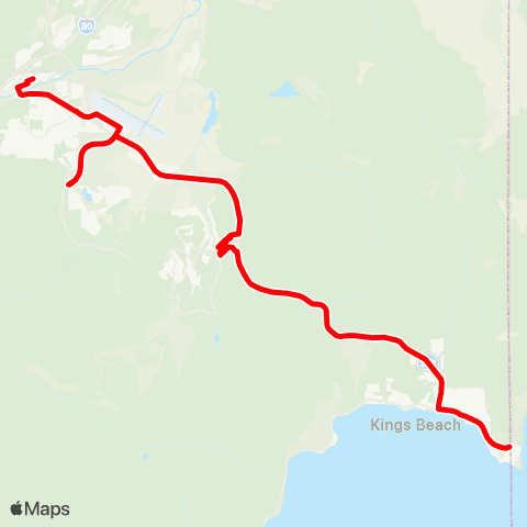 TART Tahoe Truckee TART Highway 267 map