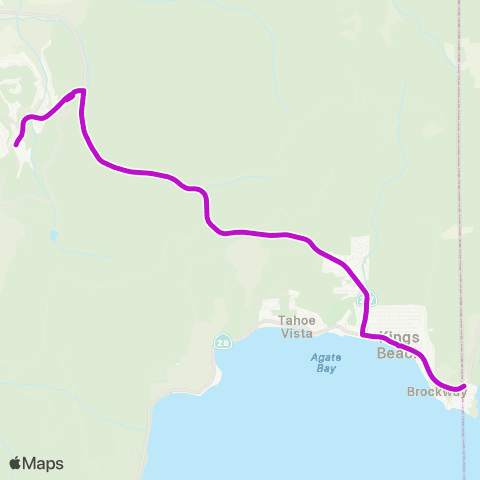 TART Hwy 267 Night Service map