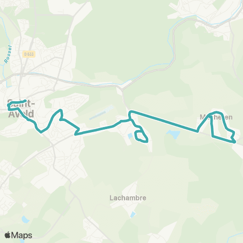 Transavold Macheren Lavoir - Gare Routière map