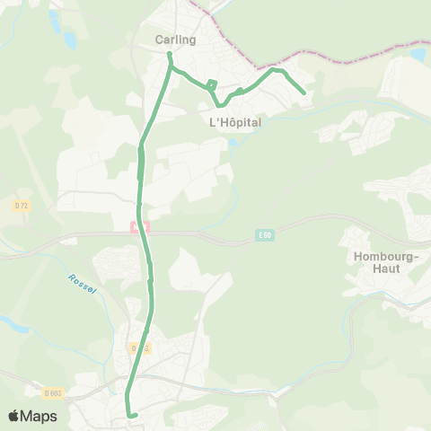 Transavold Jeanne d'Arc - L'HOPITAL - Gare Routière map