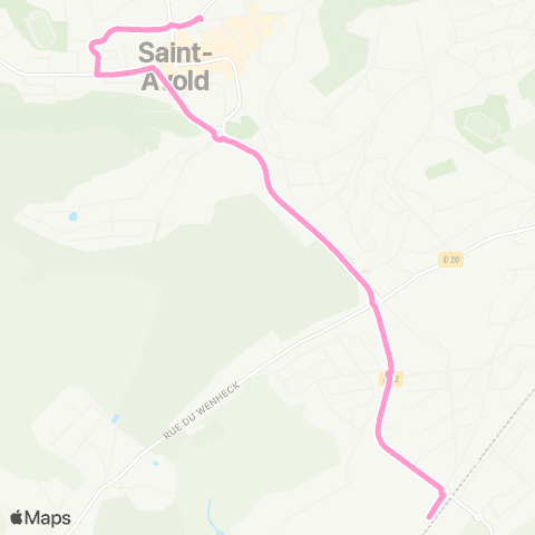 Transavold Gare rout. - Carrière-Wenheck - Gare SNCF map