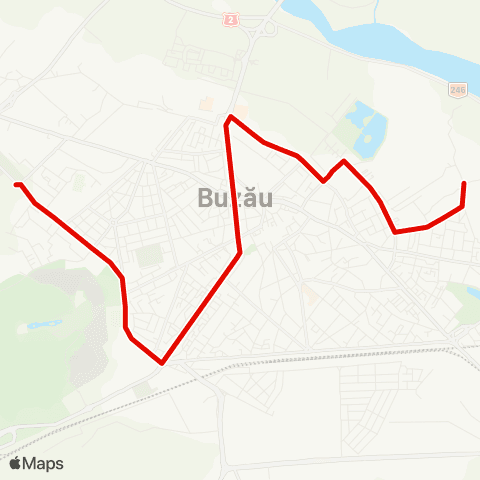 Trans Bus Buzău Micro 14 - Catedrala - Confex map