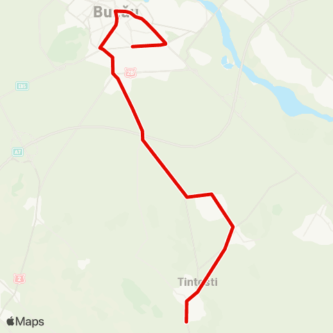 Trans Bus Buzău Gara C.F.R. - Maxenu map