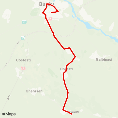 Trans Bus Buzău Gara Tohaneni - Dragaica - Smeeni Sălcioara map