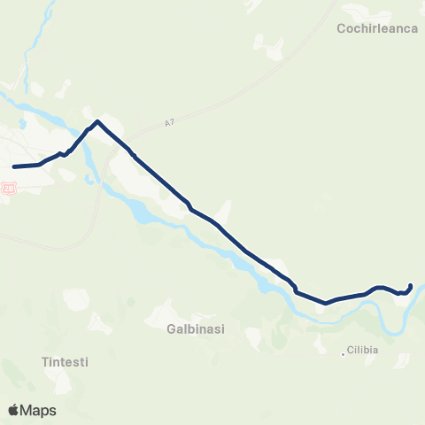 Trans Bus Buzău Gara C.F.R - Pod Vadu Pasii - Gavanesti map