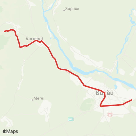 Trans Bus Buzău Horticolei - Vernesti - Sasenii Vechi map