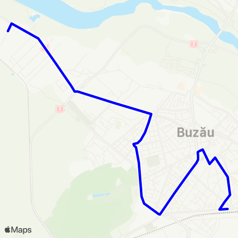 Trans Bus Buzău Gara Tohaneni - Stadion - Comat map