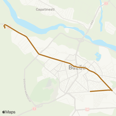 Trans Bus Buzău Metro - Bazar - Gara C.F.R. map