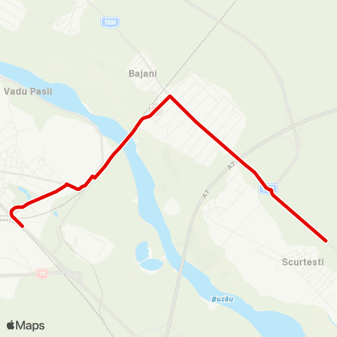 Trans Bus Buzău Scurtesti - Str. Transilvaniei - Apcarom 2 map