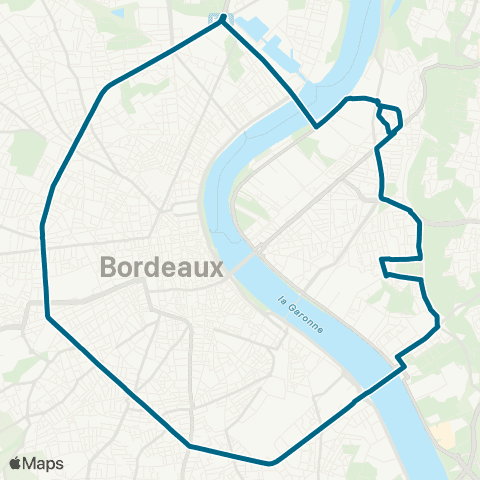 TBM Bus Express 1 map