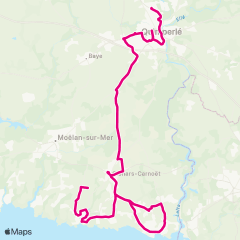TBK Doëlan - Clohars-Carnoët - Quimperlé map