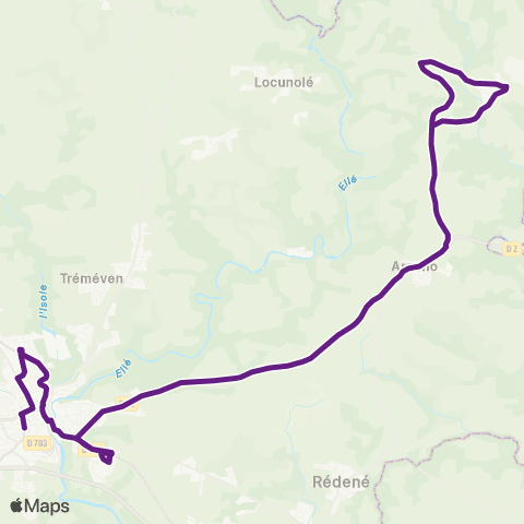 TBK Guilligomarc'h - Arzano - Quimperlé map