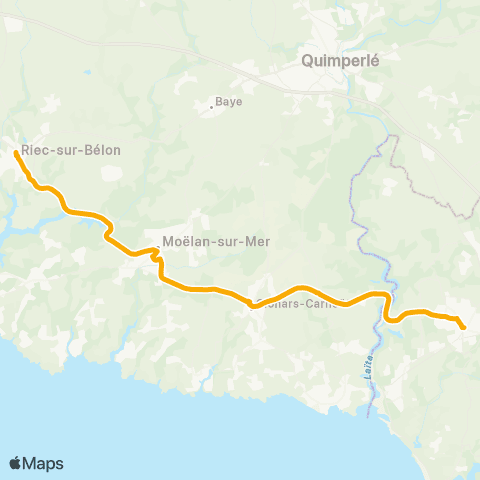 TBK Riec-s/-Bélon - Clohars-Carnoët - Guidel map