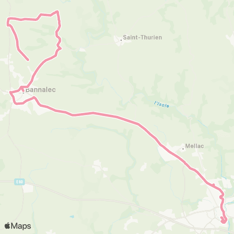 TBK Bannalec - Quimperlé (Ex 2) map