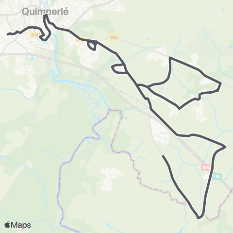 TBK Rédéné S. et Quinquis - Quimperlé (Ex 6 et A) map