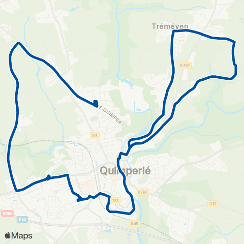 TBK Tréméven - Kerjouanneau - Roz Glas (Ex B) map