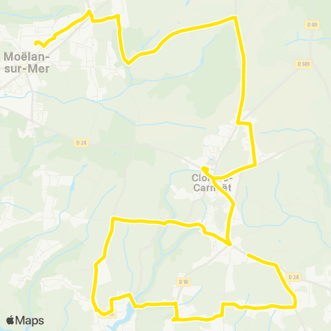 TBK Clohars - Collège Moëlan (Ex M8) map