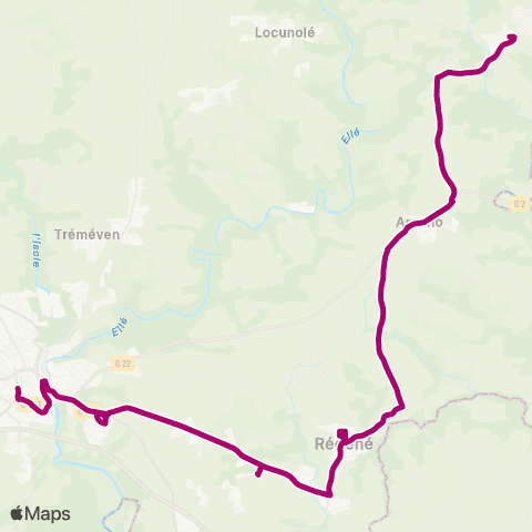 TBK Guilligomarc'h - Arzano - Quimperlé map