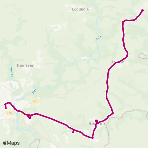 TBK Guilligomarc'h - Arzano - Quimperlé map