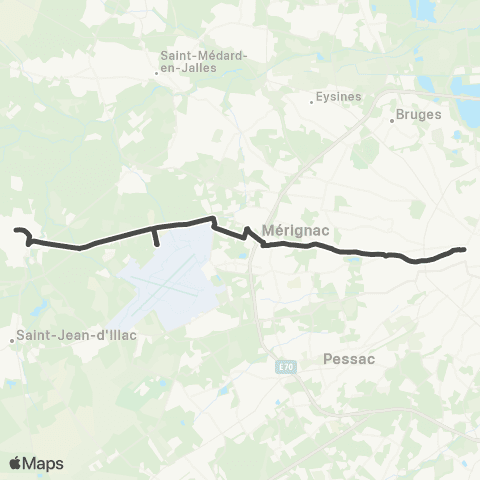 TBM Directe 51 map
