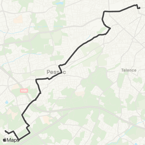 TBM Directe 55 map
