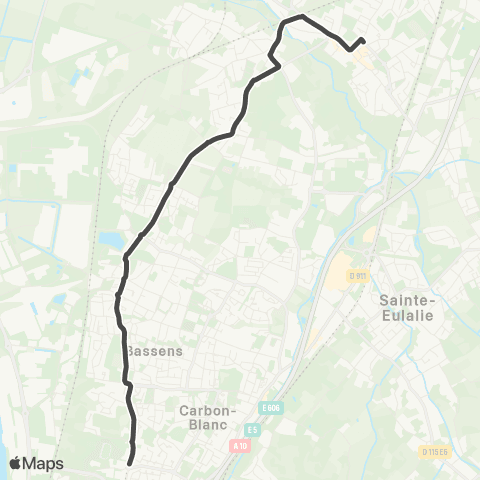 TBM Directe 57 map