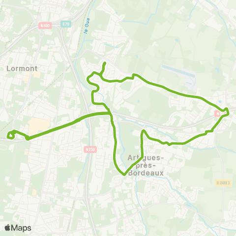 TBM Flex' Artigues map