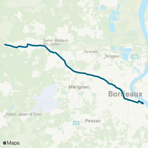 TBM Bus Express G map