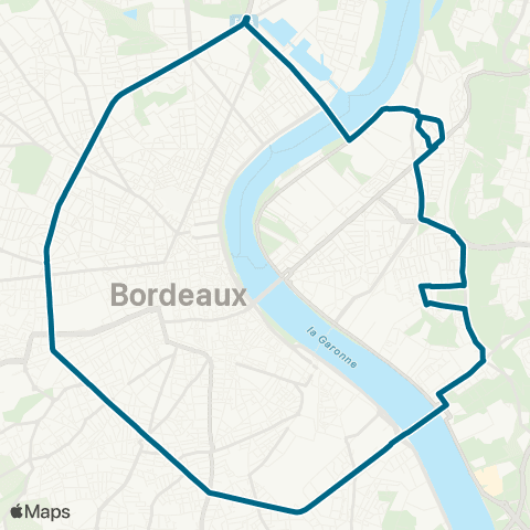 TBM Bus Express H1 map
