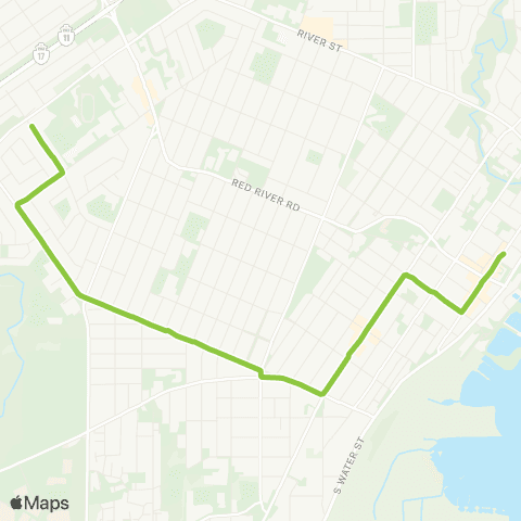 Thunder Bay Transit John map