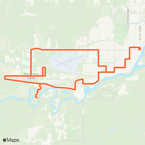 Thunder Bay Transit Neebing map