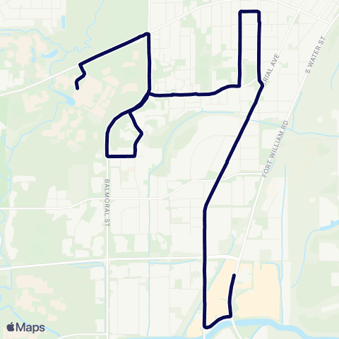 Thunder Bay Transit  map