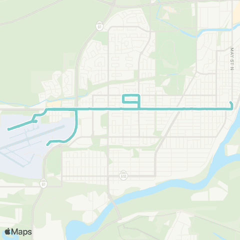 Thunder Bay Transit Arthur map
