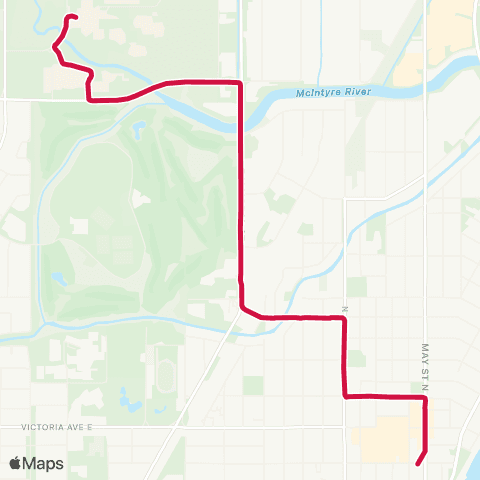 Thunder Bay Transit Balmoral map
