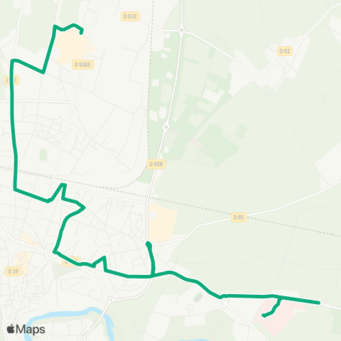 T'Bus Les Motels - Hôpital map