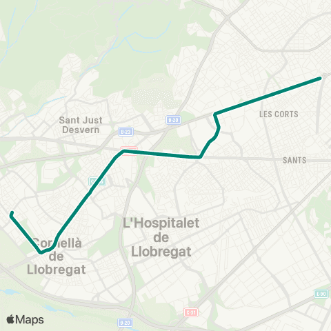 Trambaix & Trambesòs Francesc Macià - Bon Viatge map