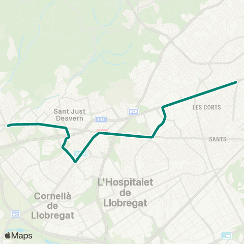 Trambaix & Trambesòs Francesc Macià - Sant Feliu / Consell Comarcal map