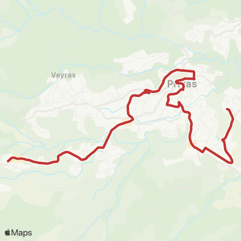 T'Cap St-Priest / Privas map
