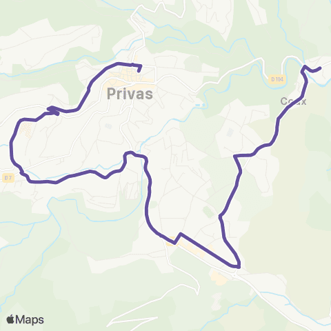 T'Cap Coux / Privas map