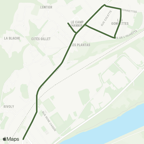 T'Cap Navette du marché de la Voulte map